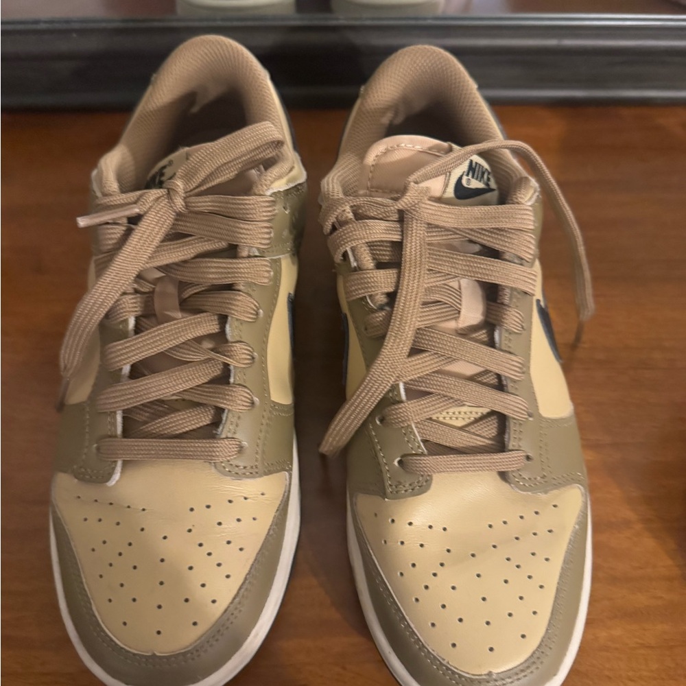 Nike Olive and Black Low-Top Sneakers